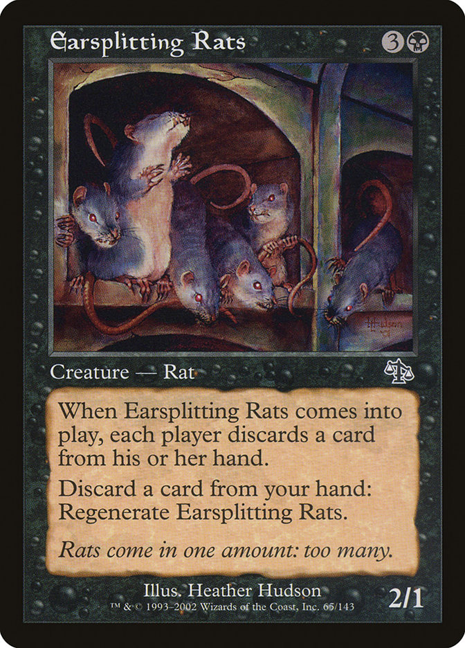 Earsplitting Rats JUD-65 Judgment Magic card