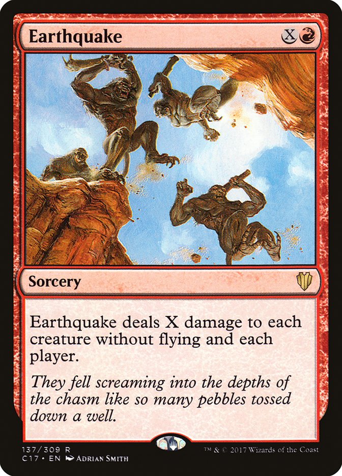 Earthquake C17-137 Commander 2017 Magic card