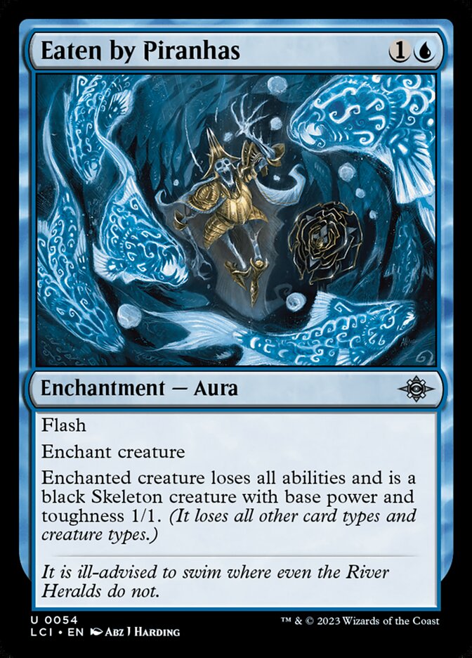 Eaten by Piranhas LCI-54 The Lost Caverns of Ixalan Magic card