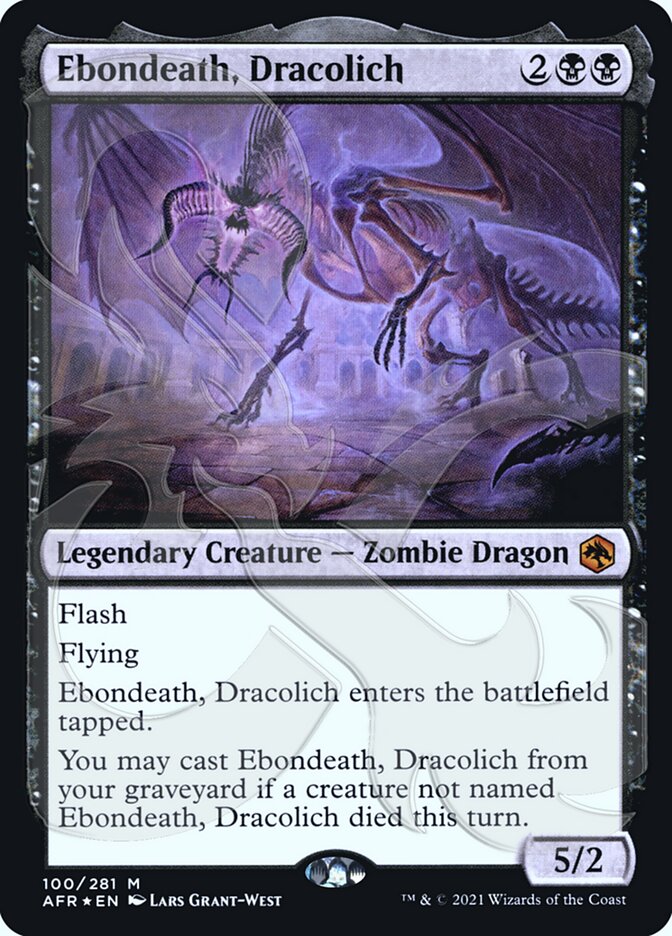 Ebondeath, Dracolich PAFR-100A Adventures in the Forgotten Realms Promos Magic card