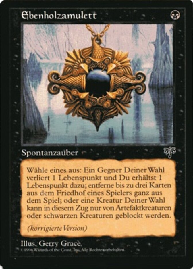 Ebony Charm MIR-120CROSS Mirage Magic card