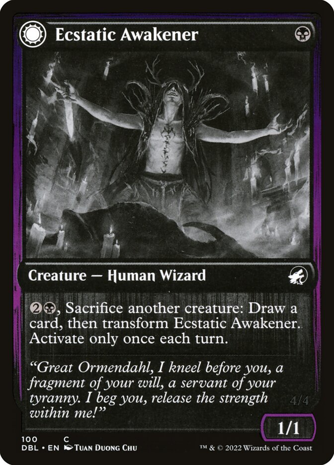 Ecstatic Awakener // Awoken Demon DBL-100 Innistrad: Double Feature Magic card