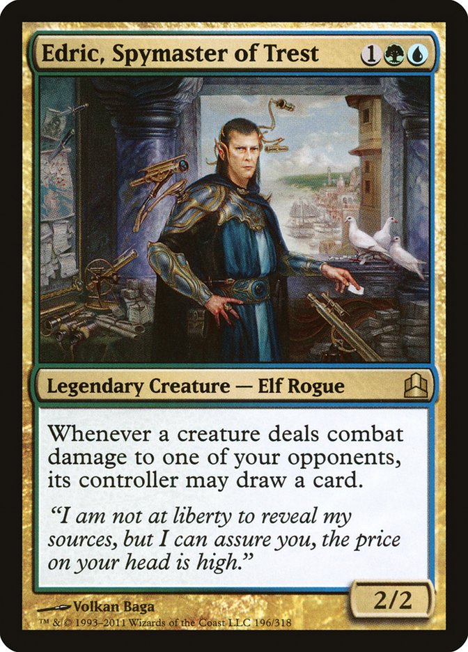 Edric, Spymaster of Trest CMD-196 Commander 2011 Magic card