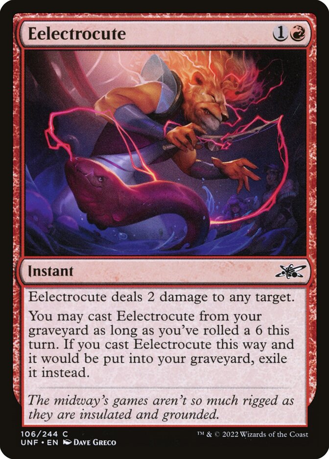 Eelectrocute UNF-106 Unfinity Magic card