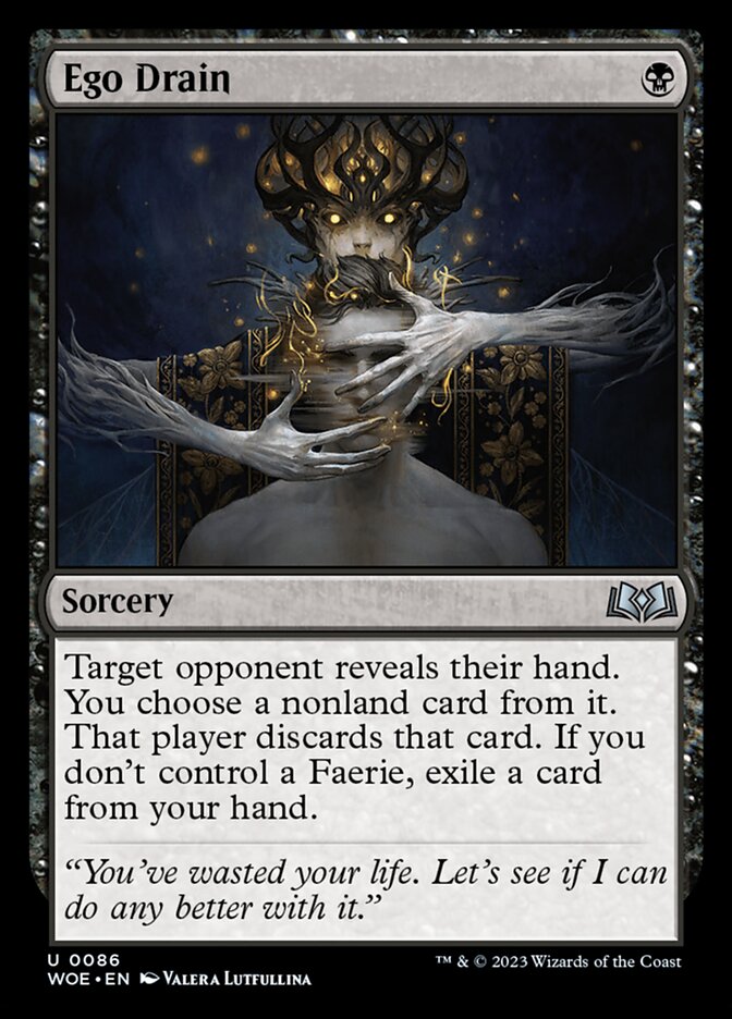 Ego Drain WOE-86 Wilds of Eldraine Magic card