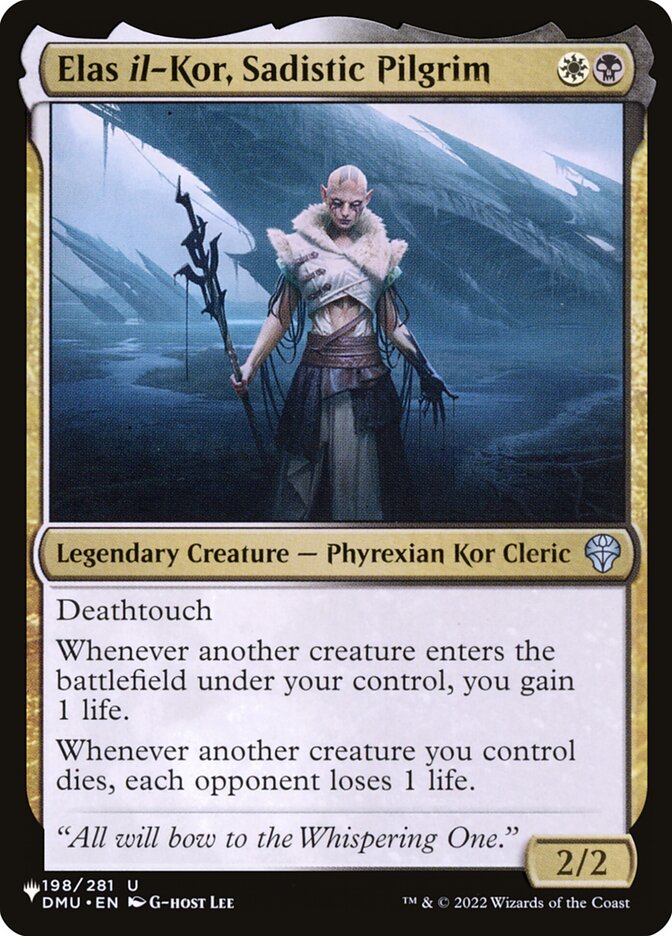 Elas il-Kor, Sadistic Pilgrim PLST-DMU-198 The List Magic card