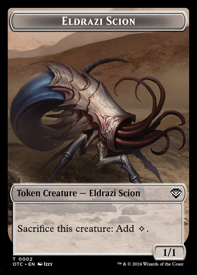 Eldrazi Scion TOTC-2 Outlaws of Thunder Junction Commander Tokens Magic card
