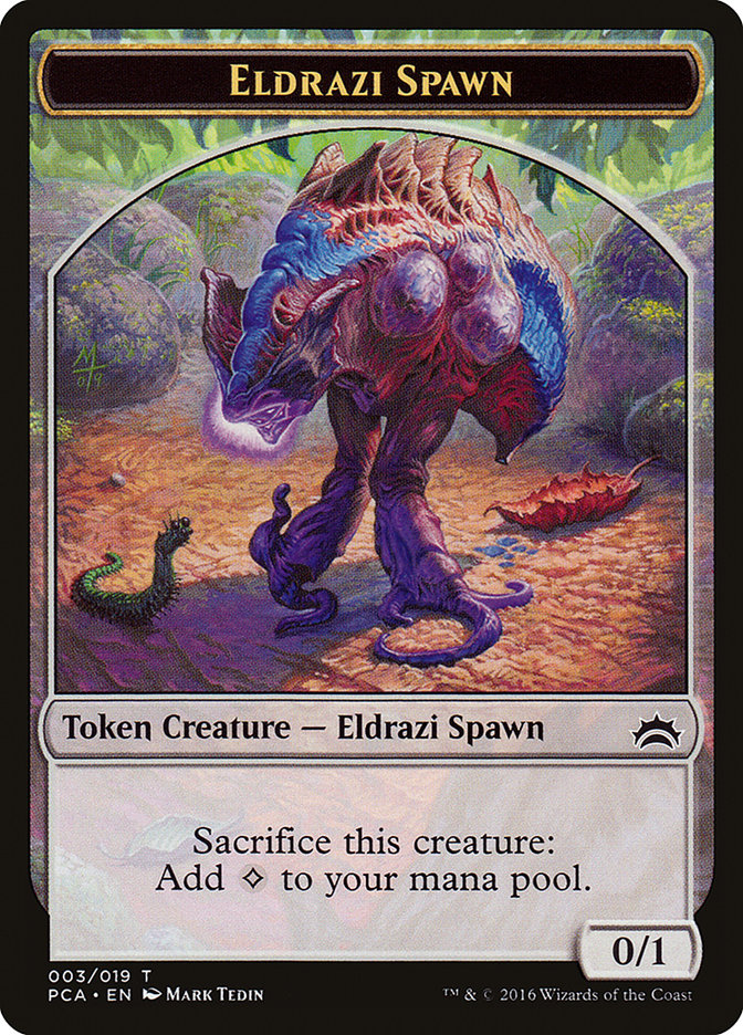 Eldrazi Spawn TPCA-3 Planechase Anthology Tokens Magic card