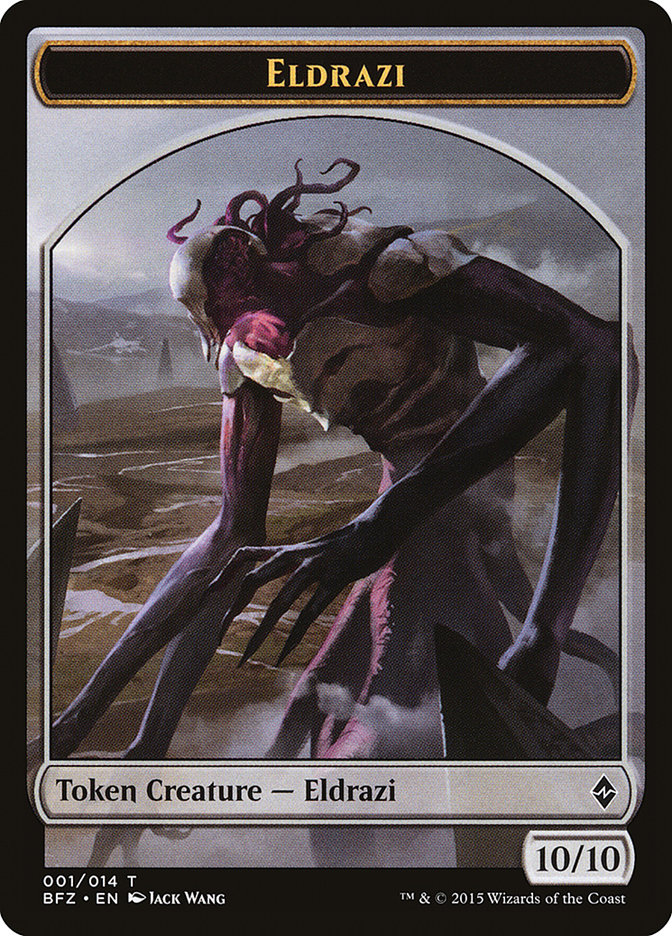 Eldrazi TBFZ-1 Battle for Zendikar Tokens Magic card