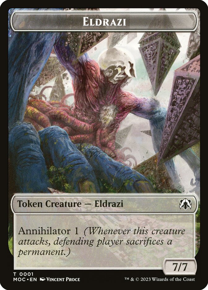 Eldrazi TMOC-1 March of the Machine Commander Tokens Magic card