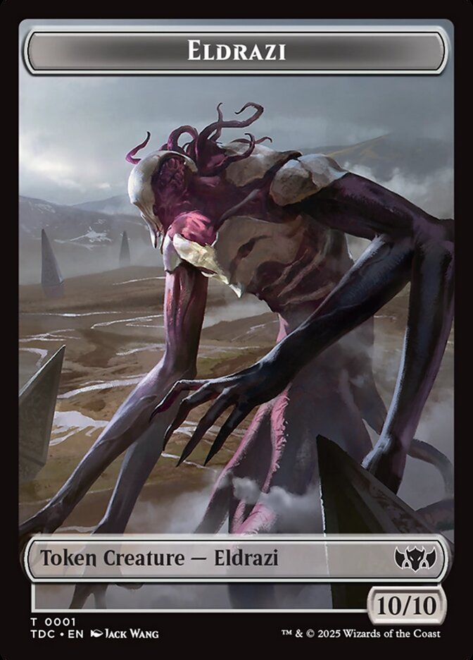 Eldrazi TTDC-1 Tarkir: Dragonstorm Commander Tokens Magic card