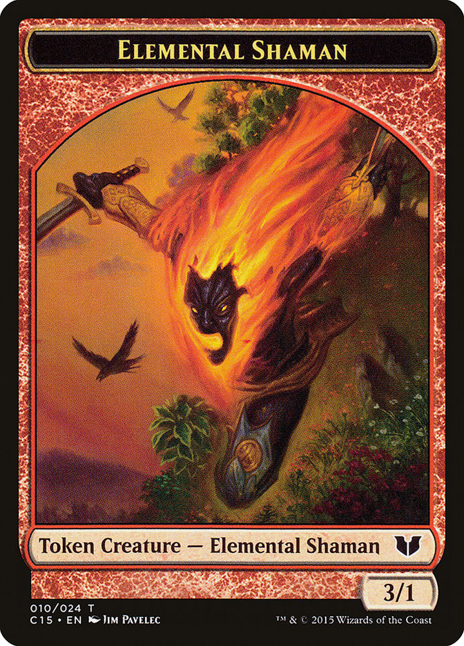 Elemental Shaman TC15-10 Commander 2015 Tokens Magic card