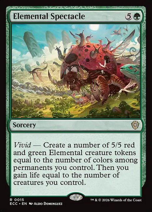 Elemental Spectacle ECC-15 Lorwyn Eclipsed Commander Magic card