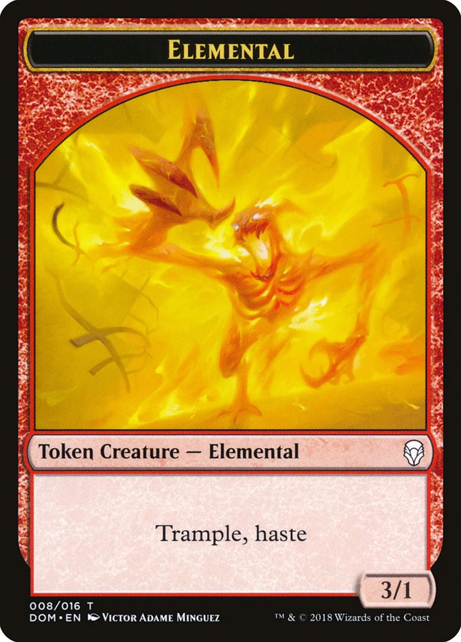 Elemental TDOM-8 Dominaria Tokens Magic card
