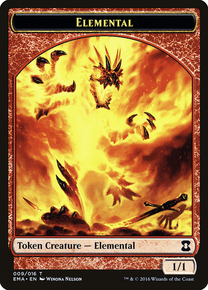 Elemental TEMA-9 Eternal Masters Tokens Magic card