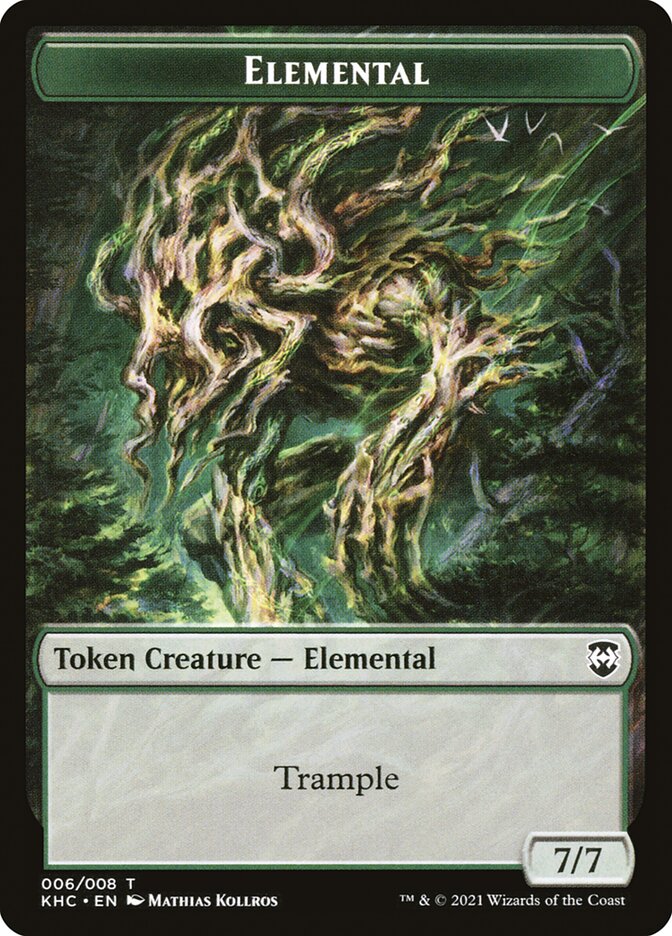 Elemental TKHC-6 Kaldheim Commander Tokens Magic card