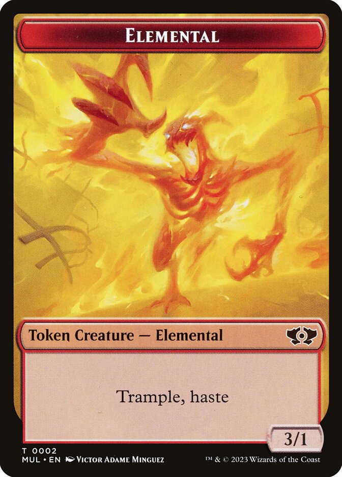 Elemental TMUL-2 Multiverse Legends Tokens Magic card