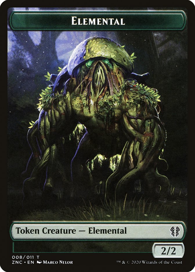 Elemental TZNC-8 Zendikar Rising Commander Tokens Magic card