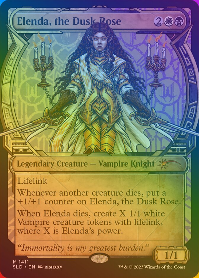 Elenda, the Dusk Rose SLD-1411STAR Secret Lair Drop Magic card