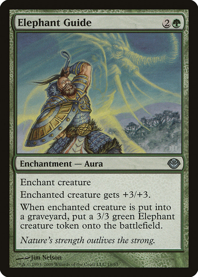 Elephant Guide DDD-18 Duel Decks: Garruk vs. Liliana Magic card