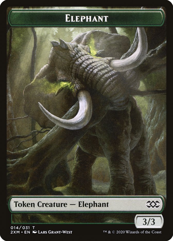 Elephant T2XM-14 Double Masters Tokens Magic card