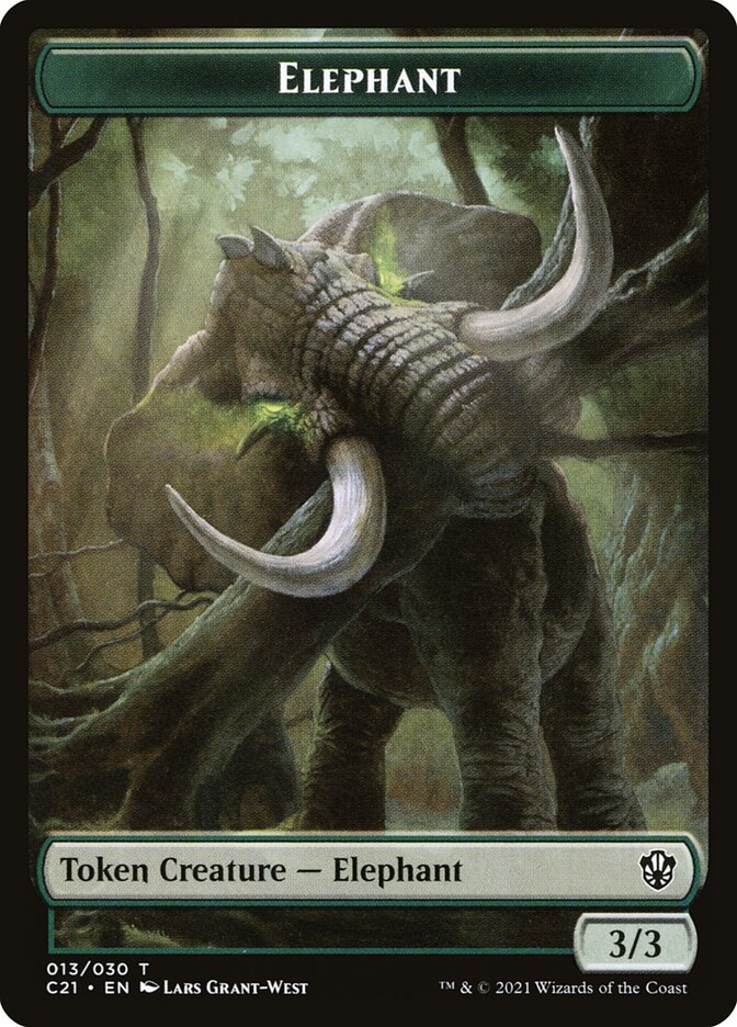 Elephant TC21-13 Commander 2021 Tokens Magic card