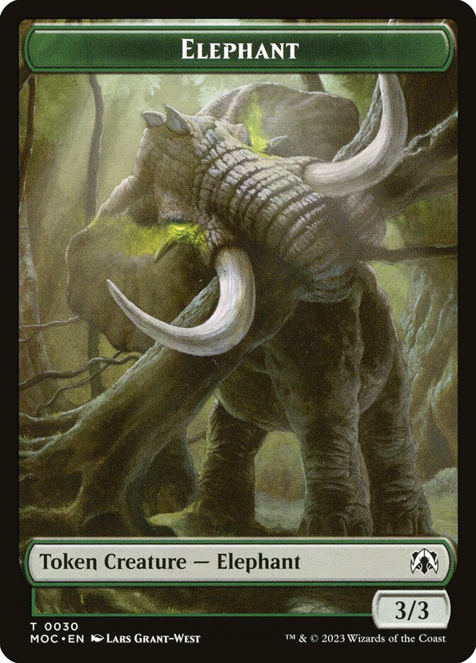 Elephant TMOC-30 March of the Machine Commander Tokens Magic card