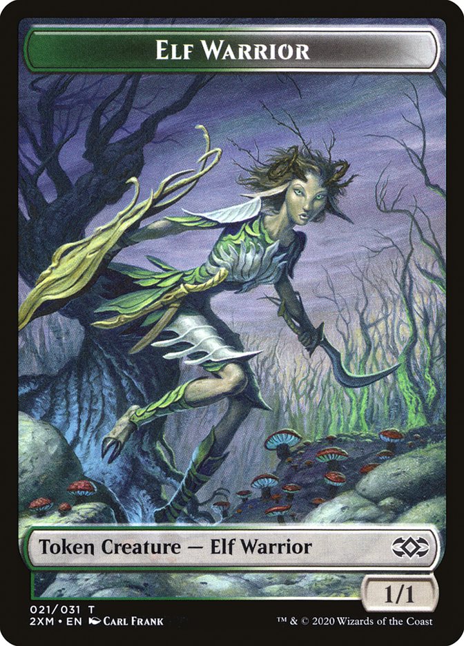 Elf Warrior T2XM-21 Double Masters Tokens Magic card