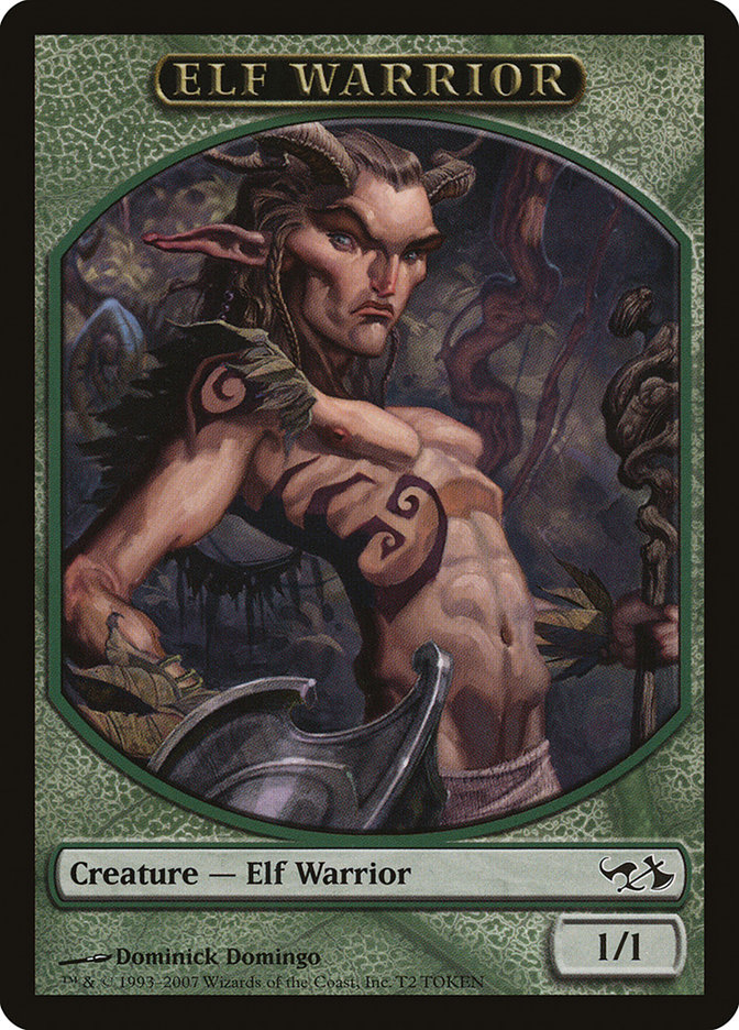 Elf Warrior TDD1-T2 Duel Decks: Elves vs. Goblins Tokens Magic card