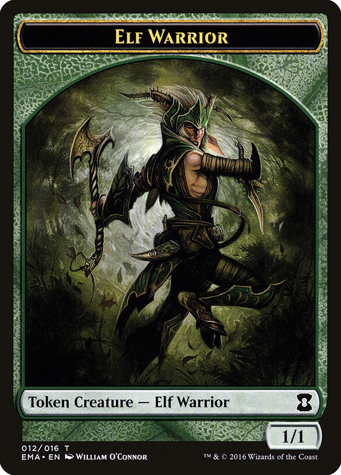 Elf Warrior TEMA-12 Eternal Masters Tokens Magic card