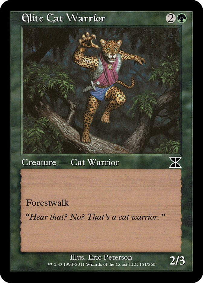 Elite Cat Warrior ME4-151 Masters Edition IV Magic card