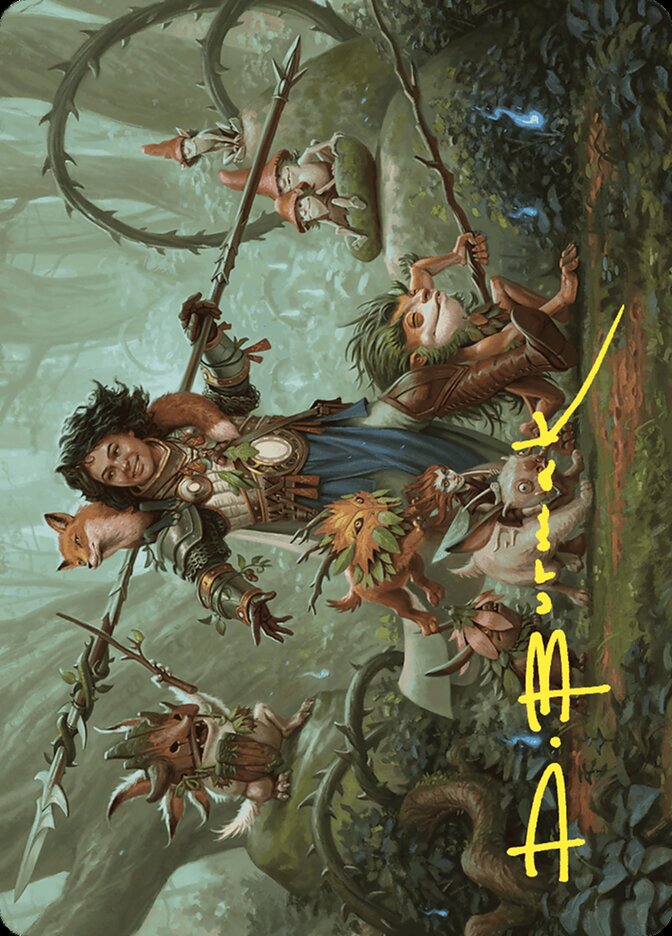 Ellivere of the Wild Court // Ellivere of the Wild Court AWOE-49 Wilds of Eldraine Art Series Magic card