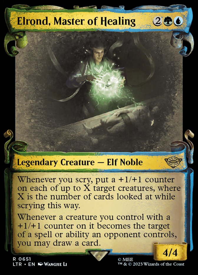 Elrond, Master of Healing LTR-651 The Lord of the Rings: Tales of Middle-earth Magic card