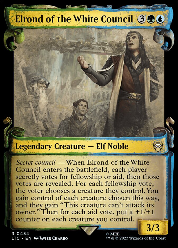 Elrond of the White Council LTC-454 Tales of Middle-earth Commander Magic card