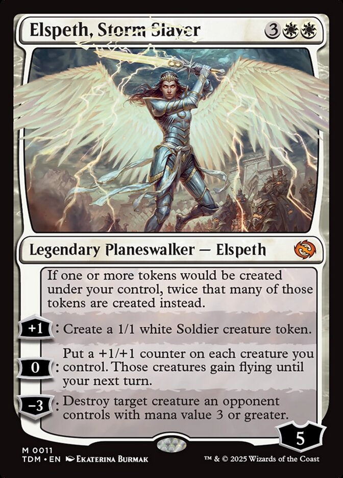 Elspeth, Storm Slayer TDM-11 Tarkir: Dragonstorm Magic card