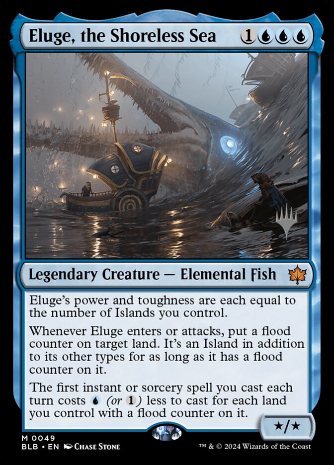 Eluge, the Shoreless Sea PBLB-49P Bloomburrow Promos Magic card