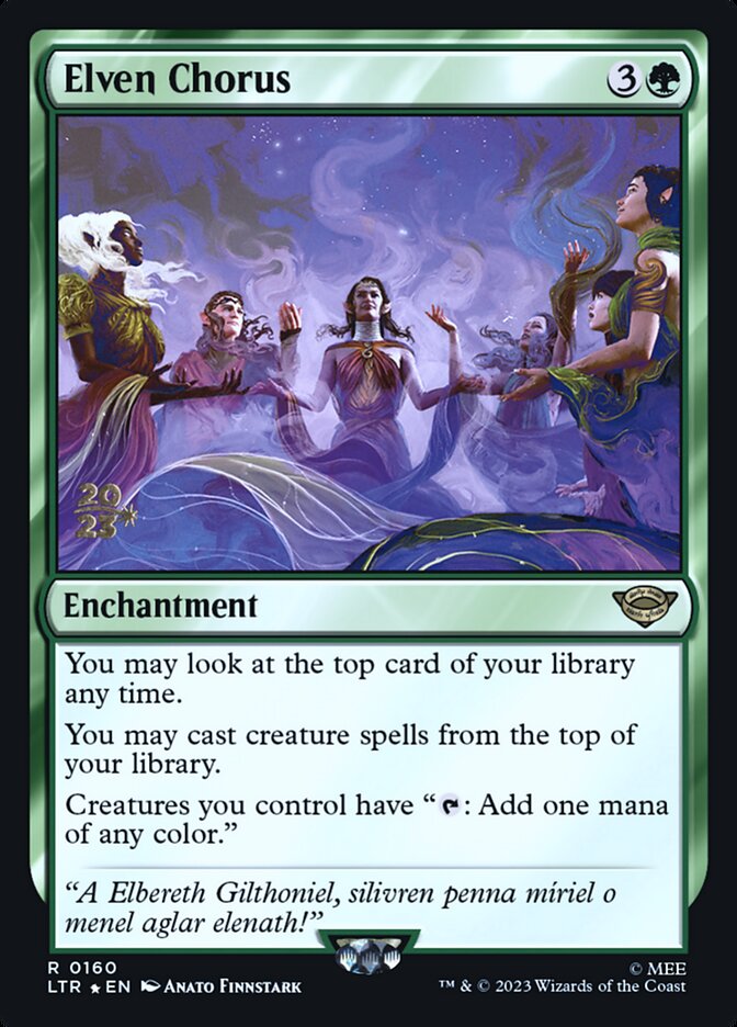 Elven Chorus PLTR-160S Tales of Middle-earth Promos Magic card