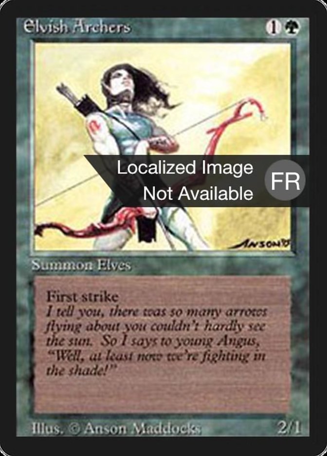 Elvish Archers FBB-193 Foreign Black Border Magic card