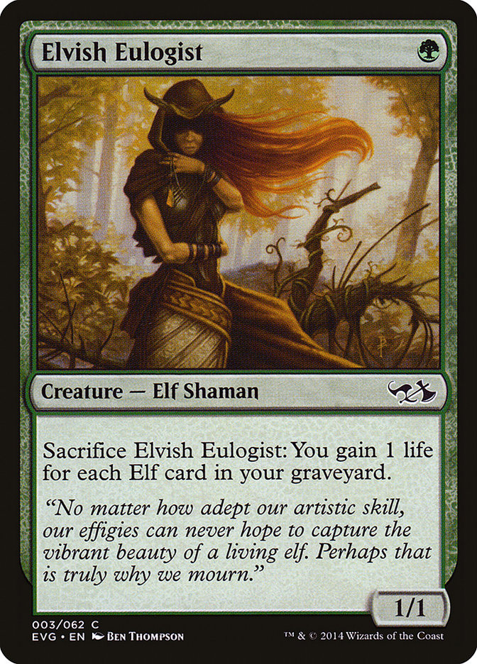 Elvish Eulogist EVG-3 Duel Decks Anthology: Elves vs. Goblins Magic card