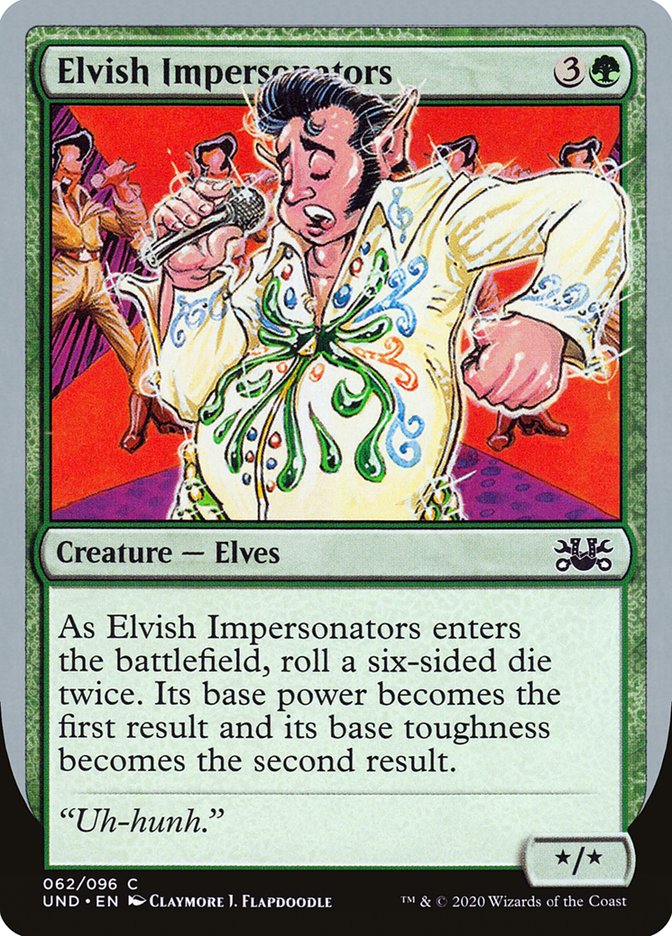 Elvish Impersonators UND-62 Unsanctioned Magic card