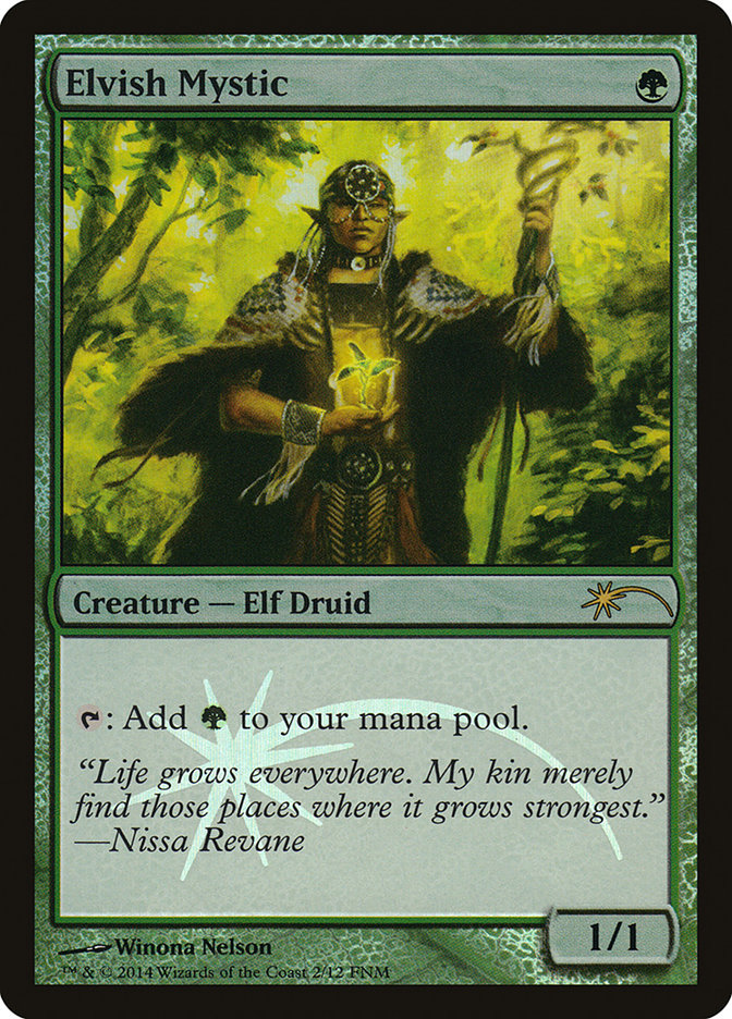 Elvish Mystic F14-2 Friday Night Magic 2014 Magic card