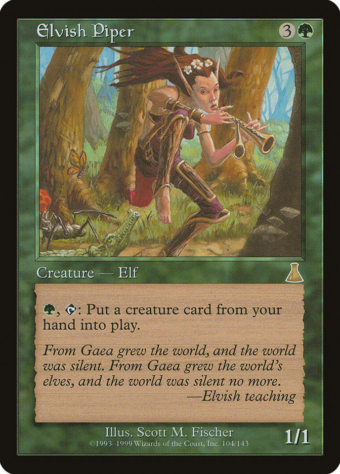 Elvish Piper UDS-104 Urza's Destiny Magic card