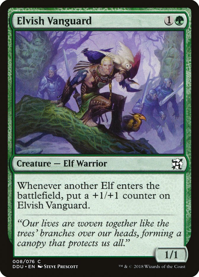 Elvish Vanguard DDU-8 Duel Decks: Elves vs. Inventors Magic card