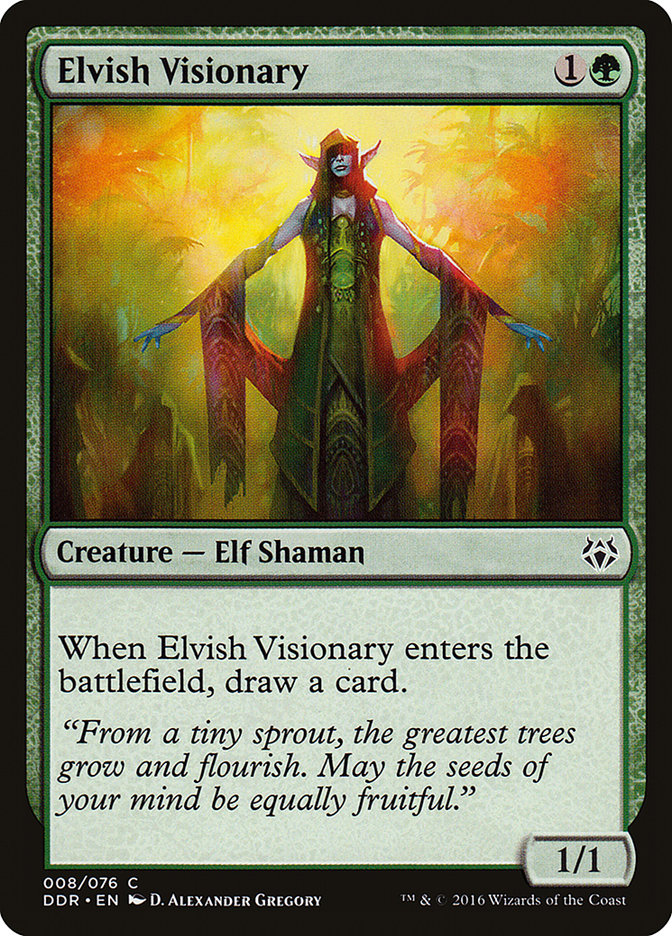 Elvish Visionary DDR-8 Duel Decks: Nissa vs. Ob Nixilis Magic card