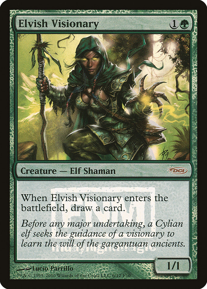 Elvish Visionary F10-6 Friday Night Magic 2010 Magic card