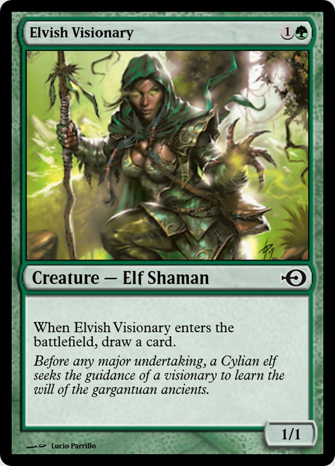 Elvish Visionary PRM-36865 Magic Online Promos Magic card