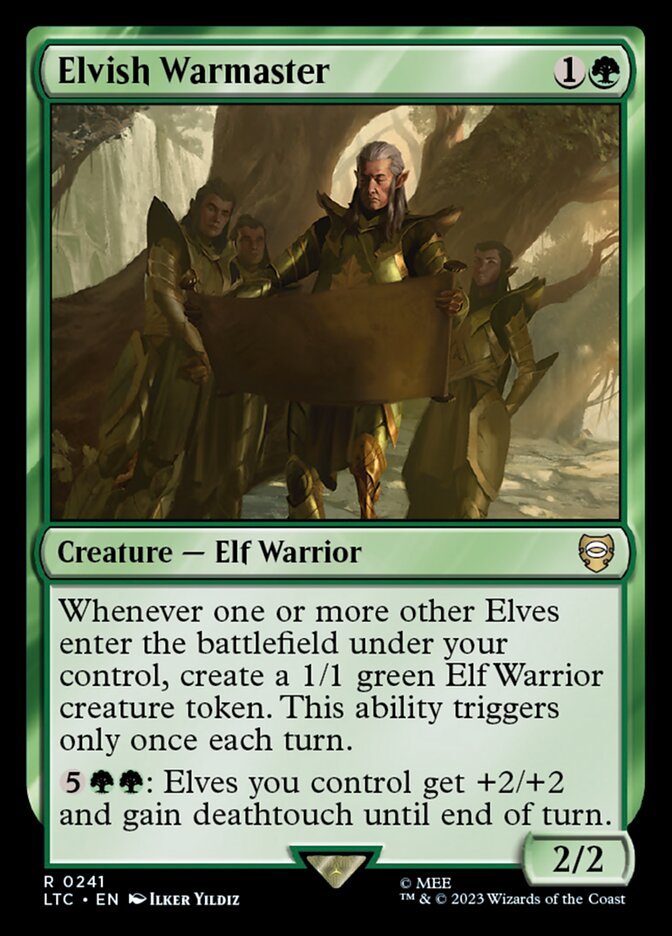 Elvish Warmaster LTC-241 Tales of Middle-earth Commander Magic card