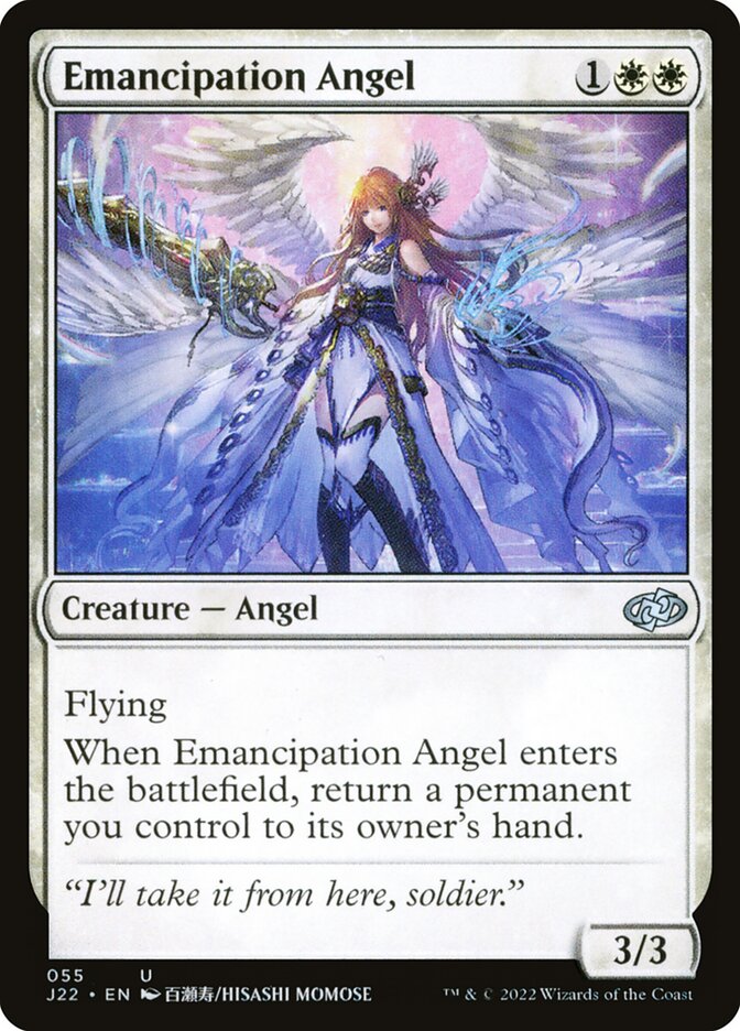 Emancipation Angel J22-55 Jumpstart 2022 Magic card