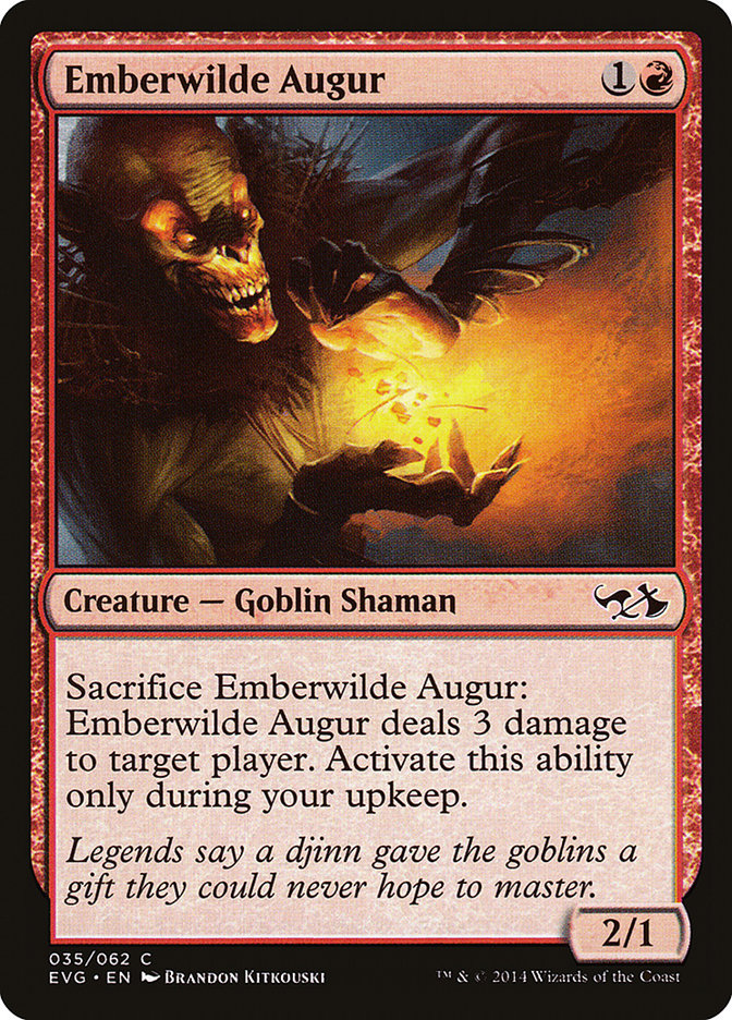 Emberwilde Augur EVG-35 Duel Decks Anthology: Elves vs. Goblins Magic card
