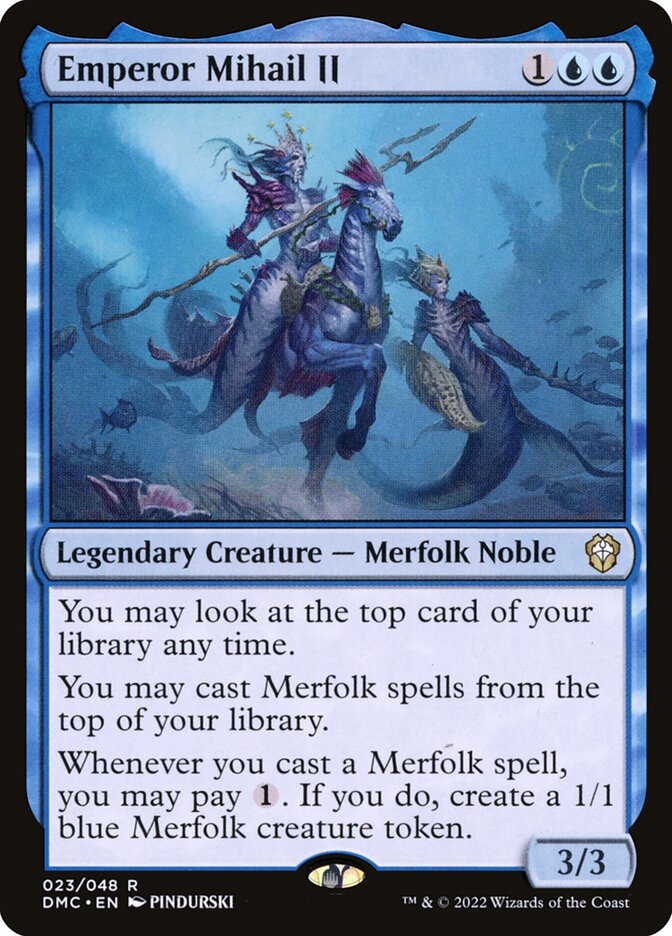Emperor Mihail II DMC-23 Dominaria United Commander Magic card